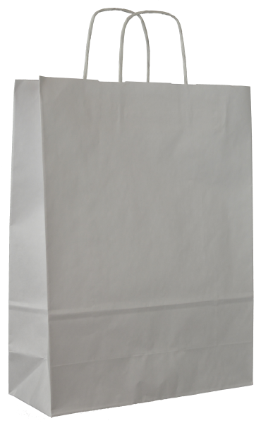 Arkpol. Producent papierowych toreb reklamowych. Produkt: 31x12x41 BIAŁY GŁADKI